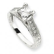 Picture of 14k White Gold AA Diamond engagement ring