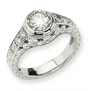 Picture of 14k White Gold AA Diamond engagement ring