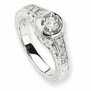 Picture of 14k White Gold AA Diamond engagement ring
