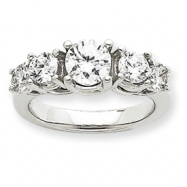 Picture of 14k White Gold AA Diamond anniversary band