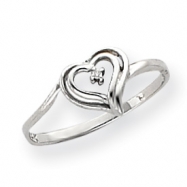 Picture of 14k AA Diamond heart ring