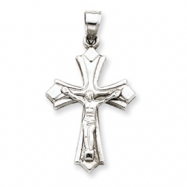 Picture of 14k White Gold Reversible Crucifix /Cross Pendant