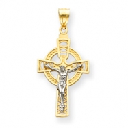 Picture of 14k Two-tone Iona Crucifix Pendant