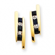 Picture of 14k Diamond and Sapphire Earrings