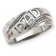 Picture of 14k White Gold A Diamond men's ring
