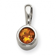 Picture of 14k White Gold Citrine Pendant