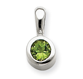 Picture of 14k White Gold Peridot Pendant