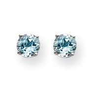 Picture of 14k White Gold Aquamarine Earrings