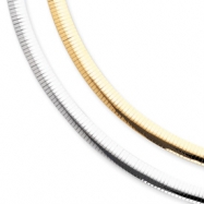 Picture of 14k Two-tone Reversible 8mm Omega Necklace chain