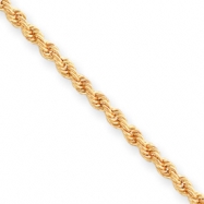 Picture of 18in Gold-plated 3mm Diamond Cut French Rope Chain