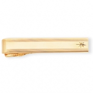 Picture of Gold-plated .01 Ct. Diamond Tie Bar