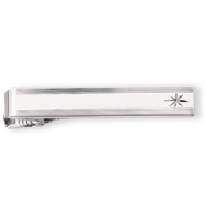 Picture of Rhodium-plated .01 Ct. Diamond Tie Bar
