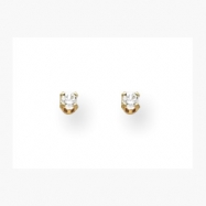Picture of 18k  2mm CZ Post Earrings