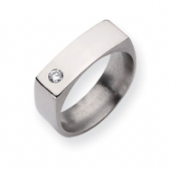 Picture of Titanium 6mm Diamond Polished Band ring