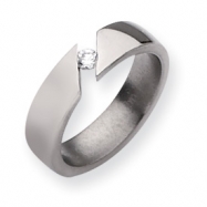 Picture of Titanium 6mm Diamond Polished Band ring