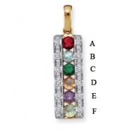 Picture of 14KY Family Jewelry Diamond Semi-Set Pendant