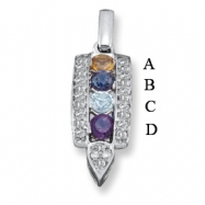 Picture of 14KW Family Jewelry Diamond Semi-Set Pendant
