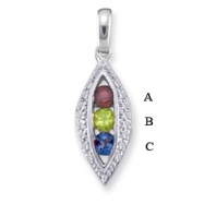 Picture of 14KW Family Jewelry Diamond Semi-Set Pendant