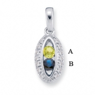 Picture of 14KW Family Jewelry Diamond Semi-Set Pendant