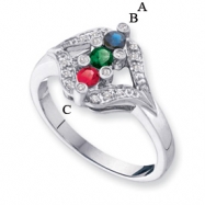Picture of 14KW Family Jewelry Diamond Semi-Set Ring