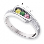 Picture of 14KW Family Jewelry Diamond Semi-Set Ring