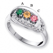 Picture of 14KW Family Jewelry Diamond Semi-Set Ring