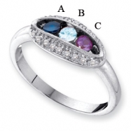 Picture of 14KW Family Jewelry Diamond Semi-Set Ring