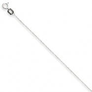 Picture of 10k White Gold Carded Cable Rope Chain