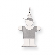 Picture of 14k White Gold Kid Charm