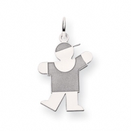 Picture of 14k White Gold Kid Charm