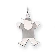 Picture of 14k White Gold Kid Charm
