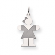 Picture of 14k White Gold Kid Charm