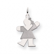 Picture of 14k White Gold Kid Charm
