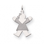 Picture of 14k White Gold Kid Charm