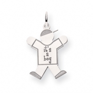 Picture of 14k White Gold Kid Charm