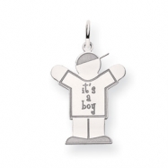 Picture of 14k White Gold Kid Charm