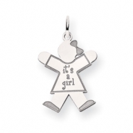 Picture of 14k White Gold Kid Charm