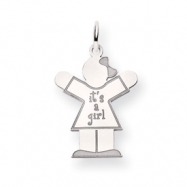 Picture of 14k White Gold Kid Charm