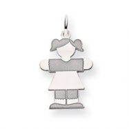 Picture of 14k White Gold Kid Charm