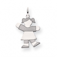Picture of 14k White Gold Kid Charm