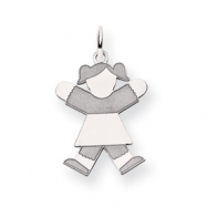 Picture of 14k White Gold Kid Charm