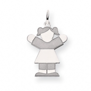 Picture of 14k White Gold Kid Charm