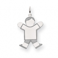 Picture of 14k White Gold Kid Charm