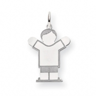 Picture of 14k White Gold Kid Charm