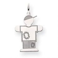 Picture of 14k White Gold Kid Charm