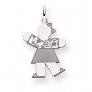Picture of 14k White Gold Kid Charm