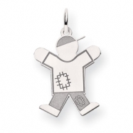 Picture of 14k White Gold Kid Charm