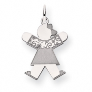 Picture of 14k White Gold Kid Charm
