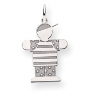 Picture of 14k White Gold Kid Charm