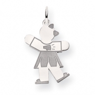 Picture of 14k White Gold Kid Charm